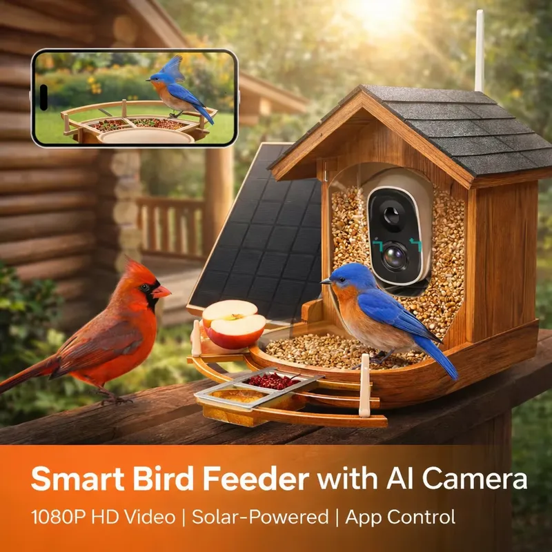 Smart Bird Feeder Camera - Smart Automatic Bird Feeder with AI