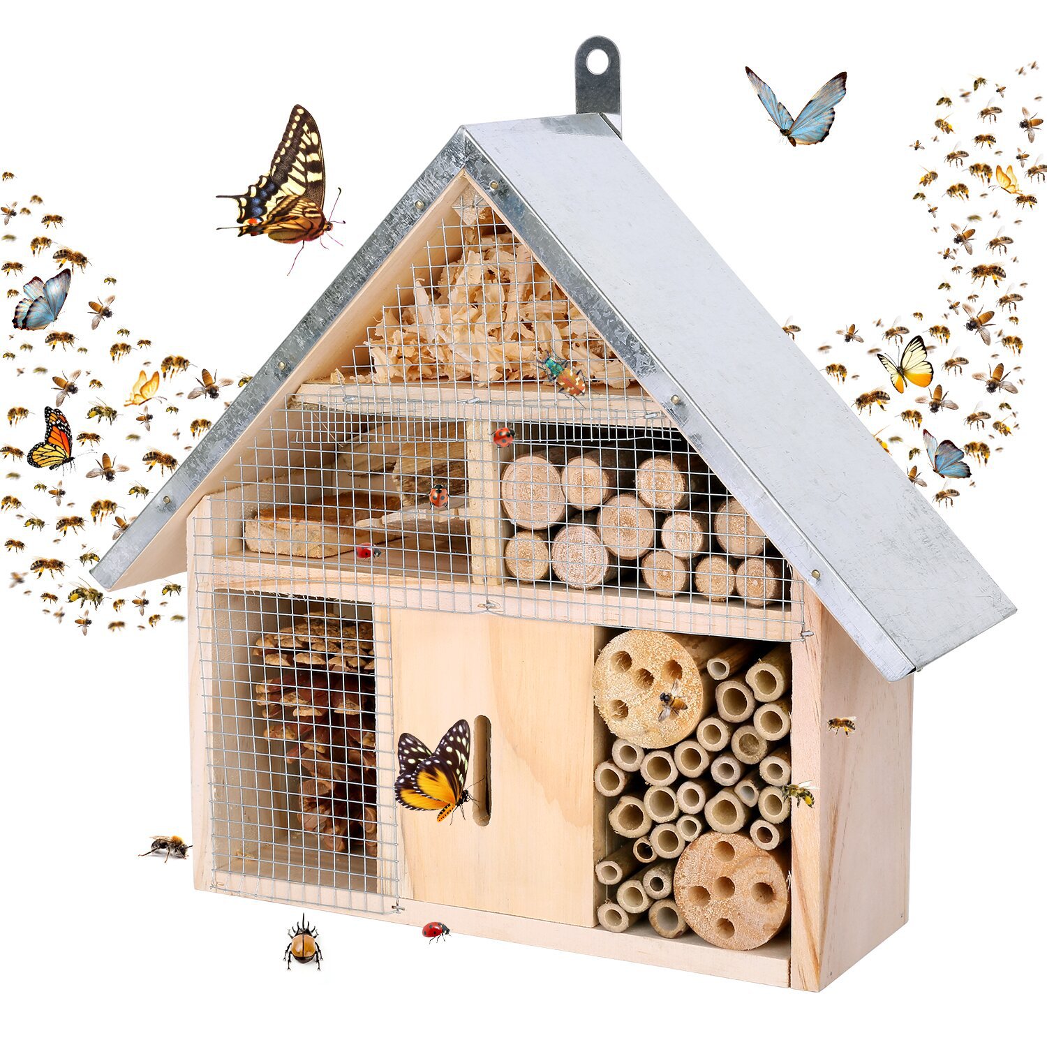 Garden Wooden Insect House Bee - Insect Hotel Wood recension och pris