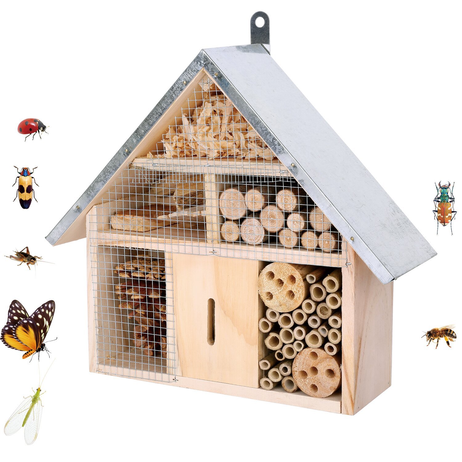 Garden Wooden Insect House Bee - Insect Hotel Wood recension och pris