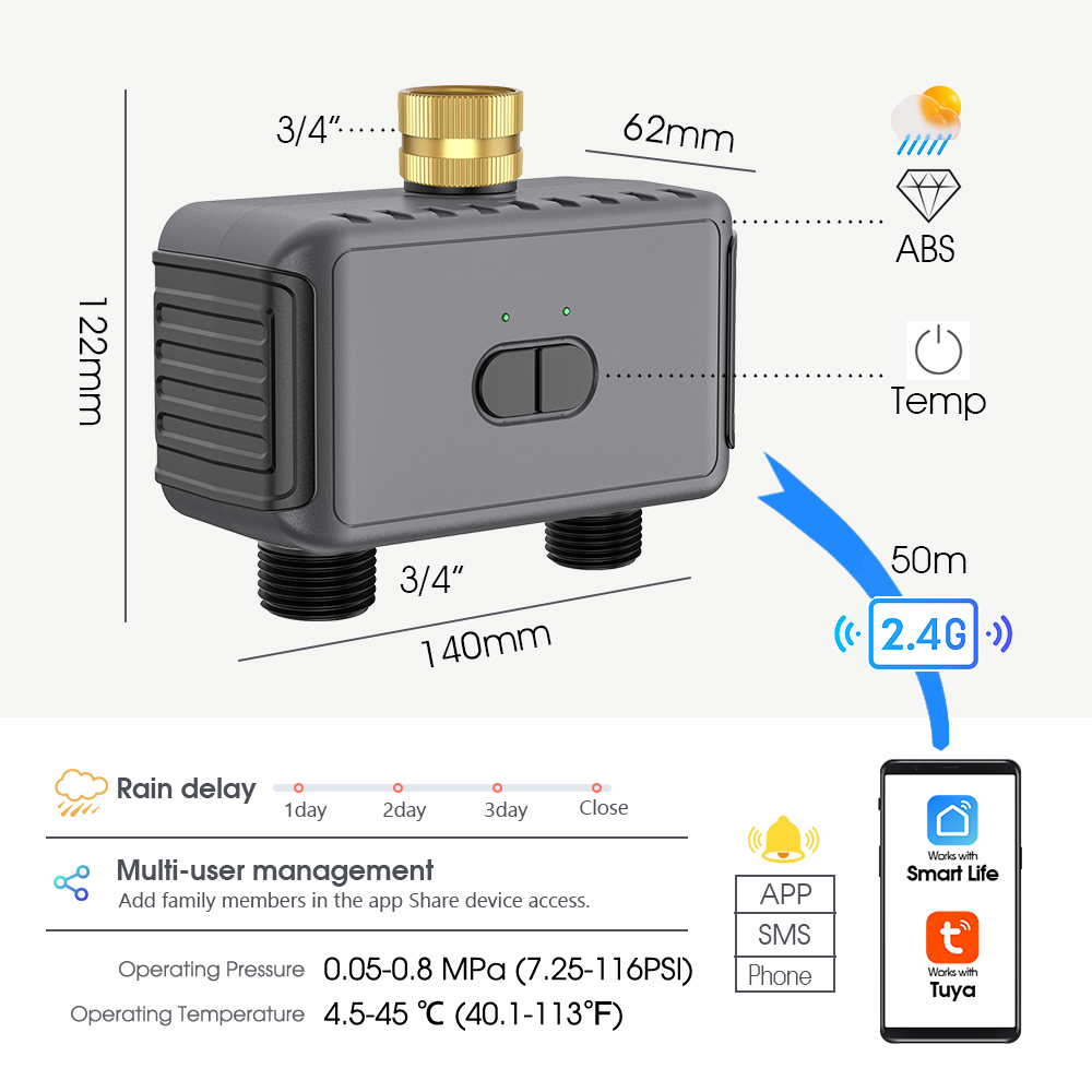 Tuya 2-Way Wifi Timer Mist Spr - Smart Garden Timer recension och pris