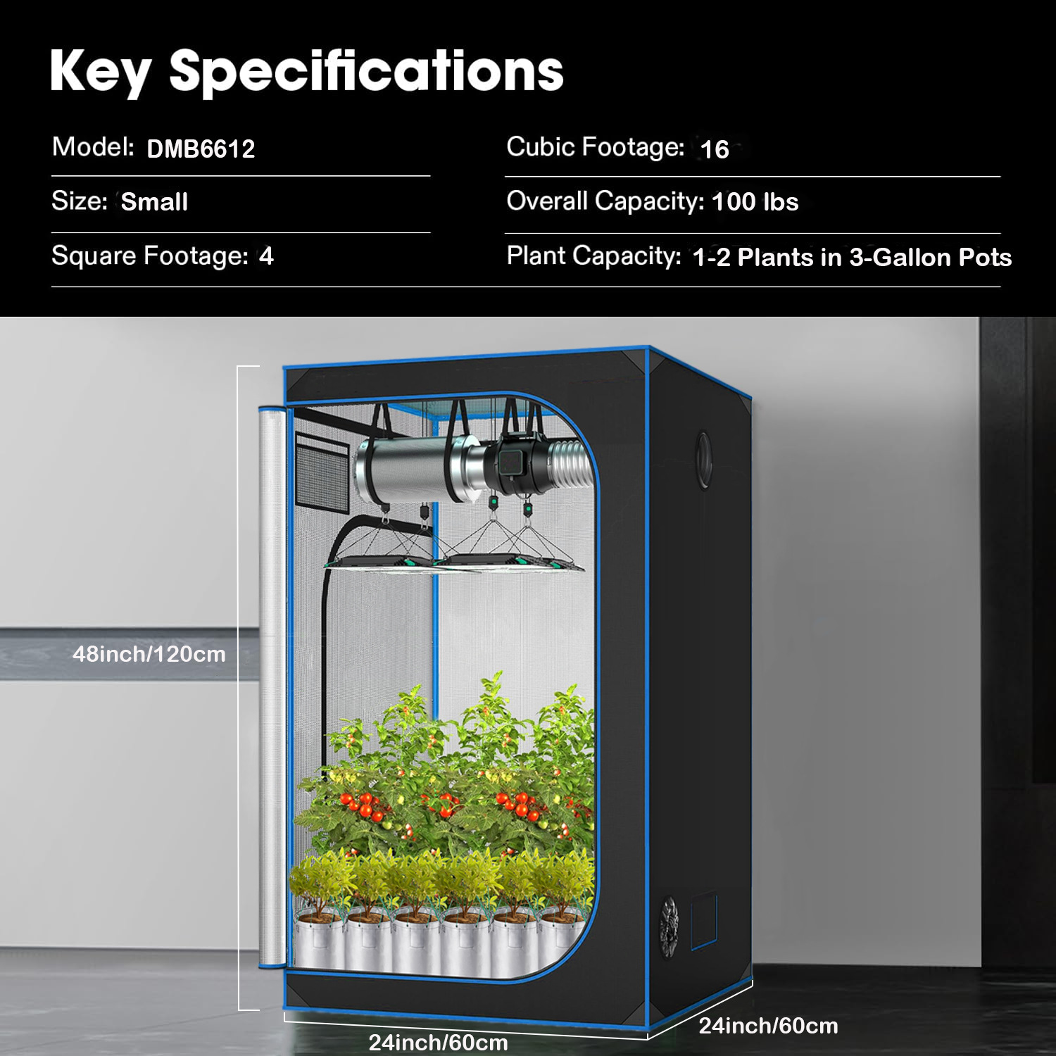 C3 Greenhouse Indoor Grow Tent - Grow Tent Complete Kit recension och pris