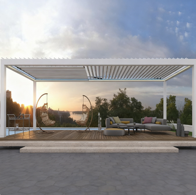 Aluminum Venetian Pergola,Elec - Smart Garden Electric Pergola recension och pris
