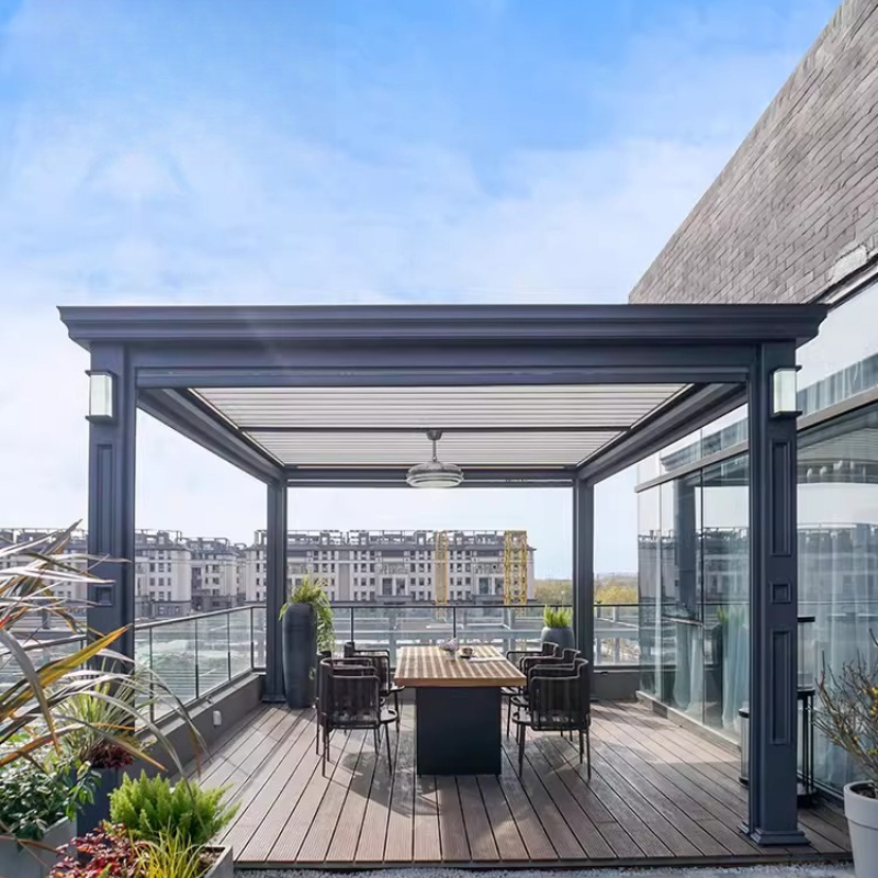 Electric louver pavilion villa - Smart Garden Electric Pergola recension och pris