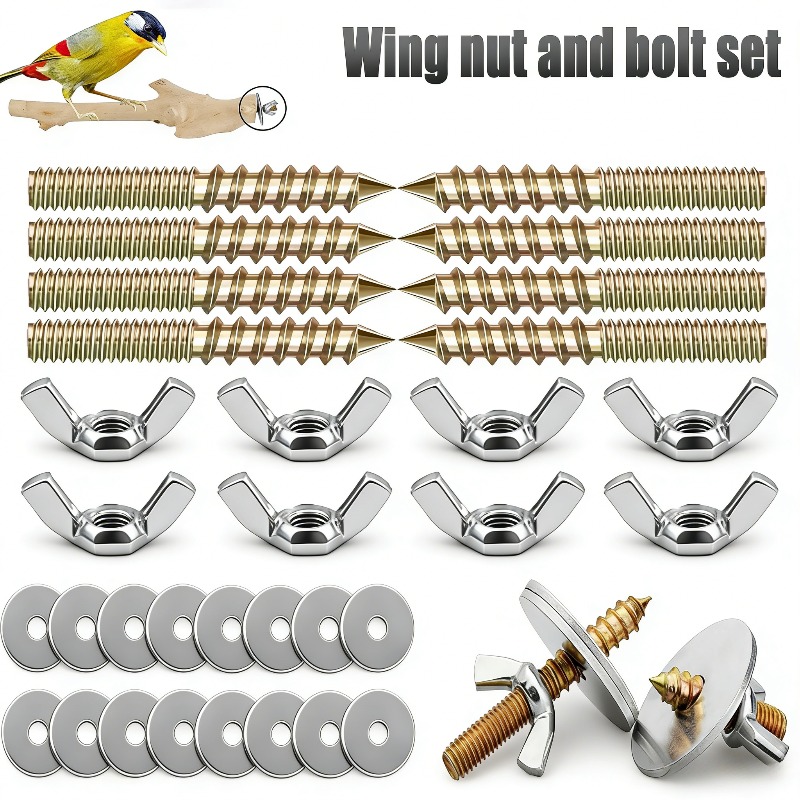 32PCS Birdcage Accessory Screw - Insect Hotel Wood recension och pris