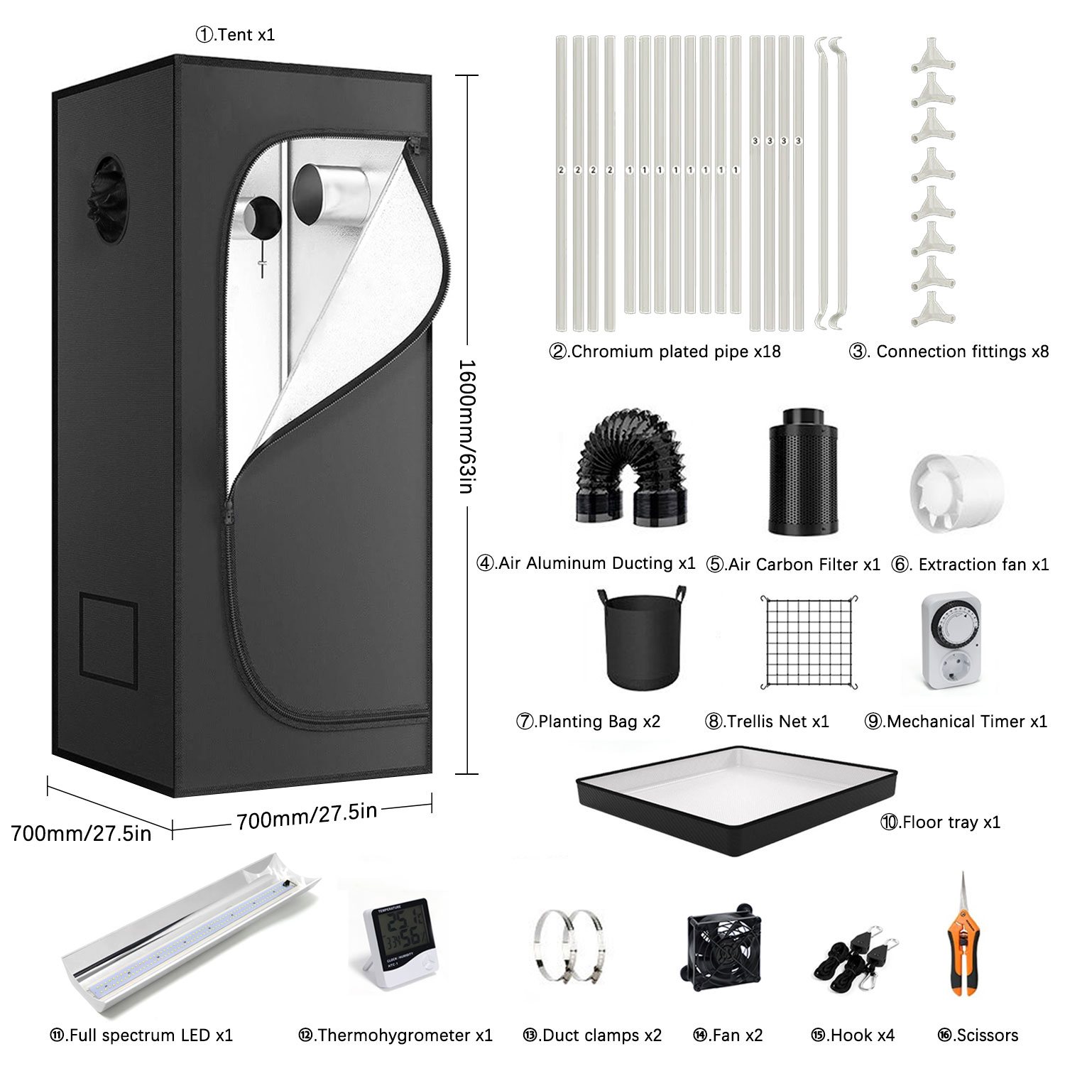 4x4 Grow Tent Complete Kit LED - Grow Tent Complete Kit recension och pris
