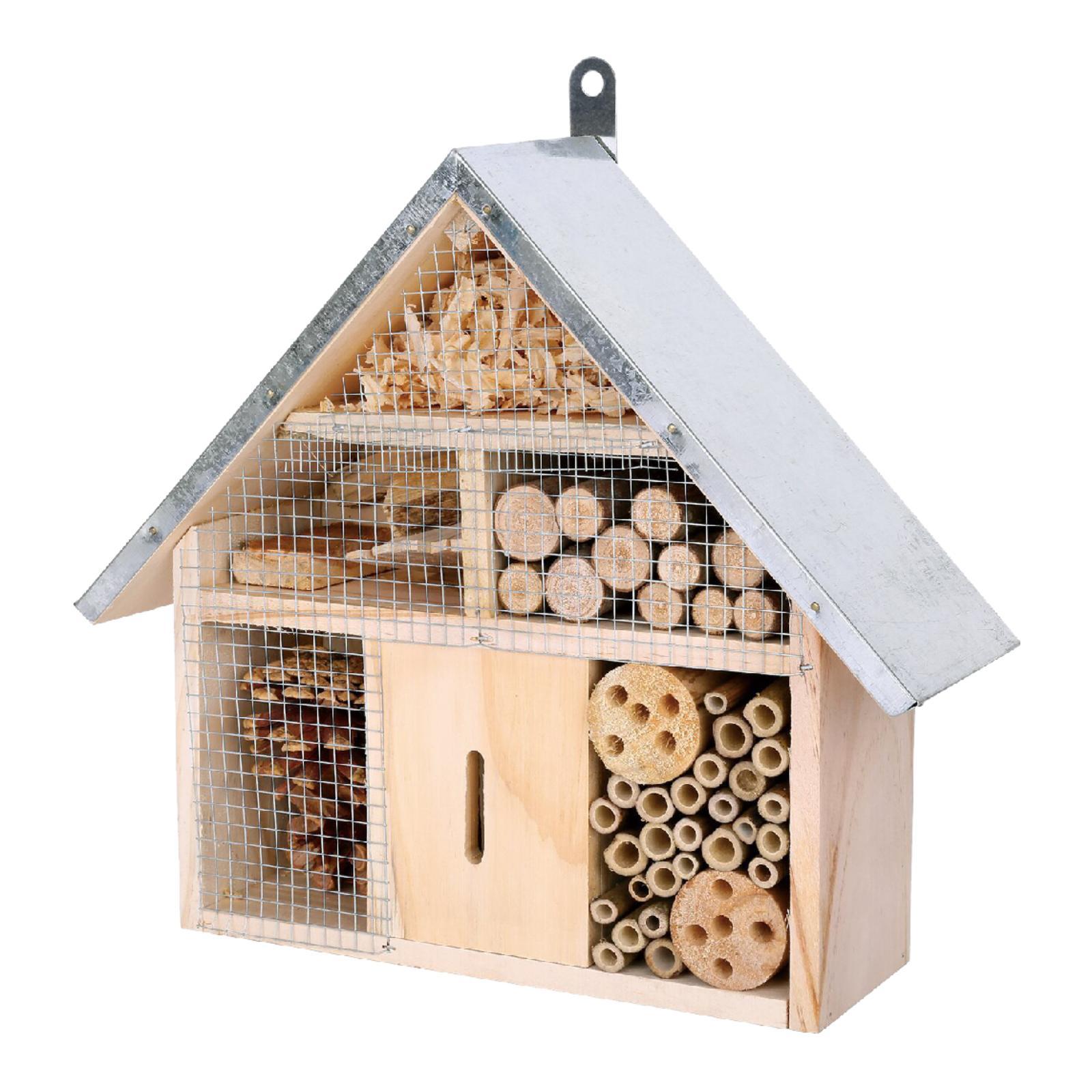 Garden Bee House Wooden Hangin - Insect Hotel Wood recension och pris