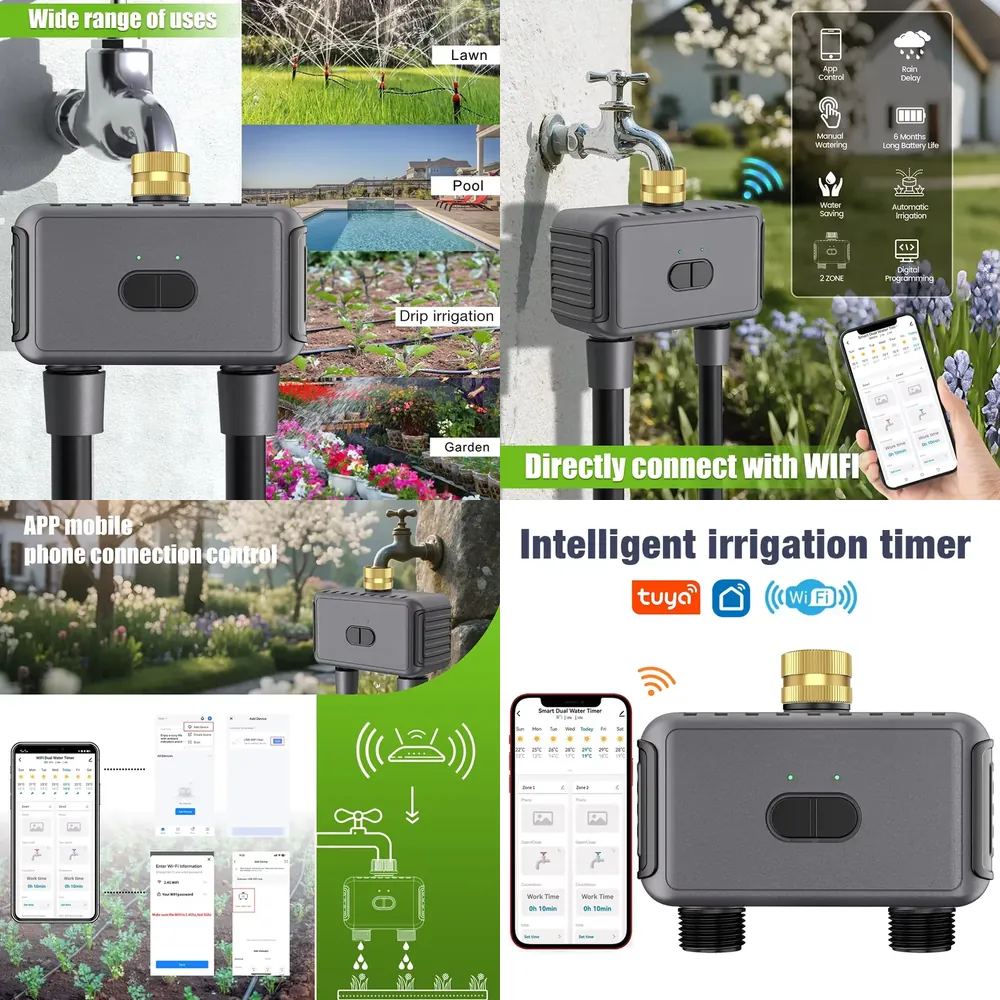 WAP01 WiFi APP Control Dual Ho - Smart Garden Timer recension och pris