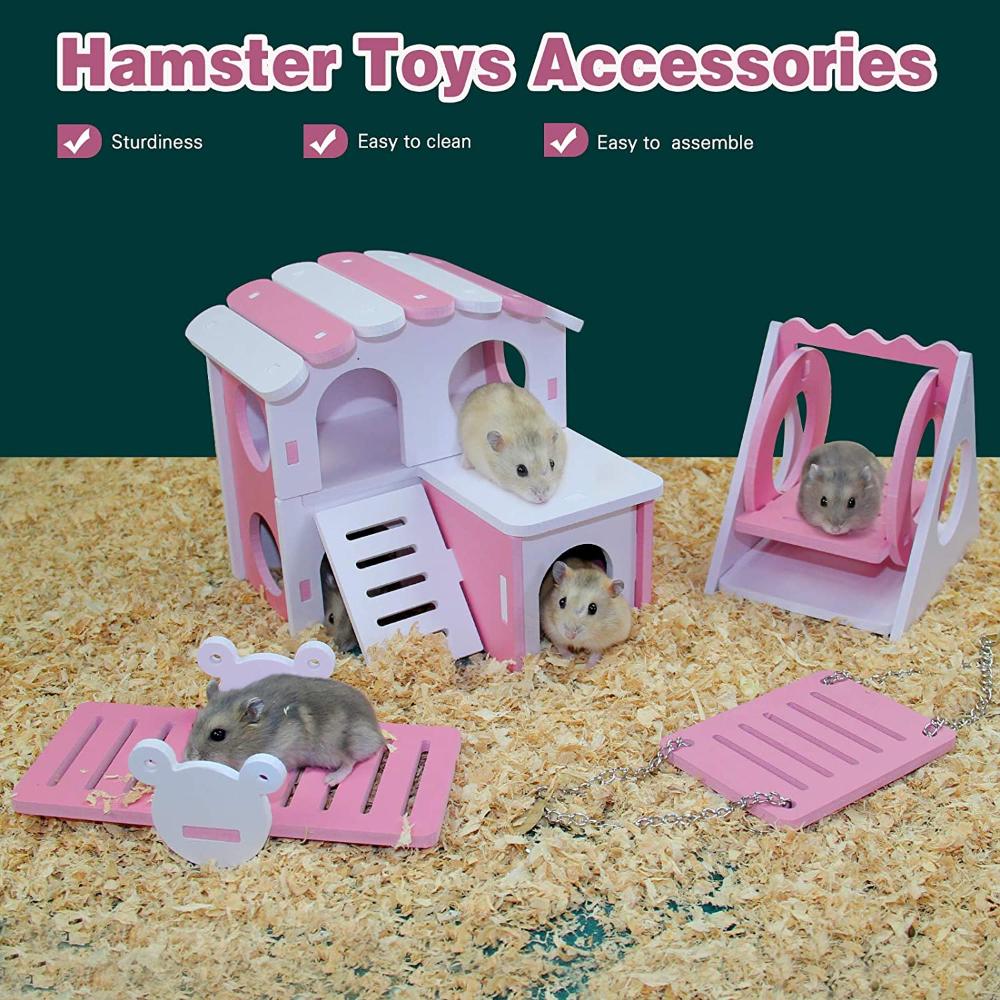 Hamster Play Toys Set Wooden H - Insect Hotel Wood recension och pris