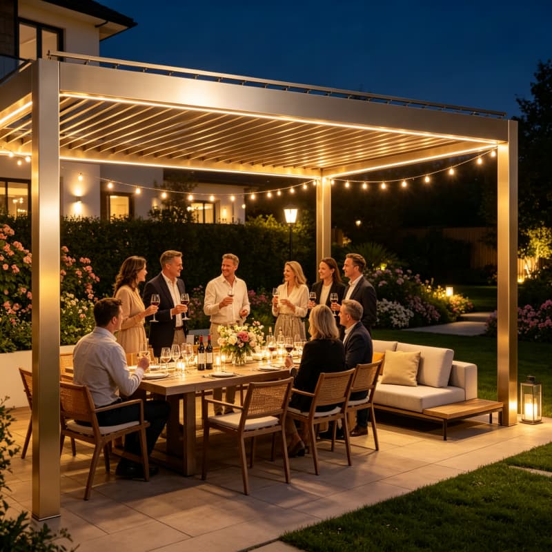 Bioclimatic Aluminum Pergola M - Smart Garden Electric Pergola recension och pris