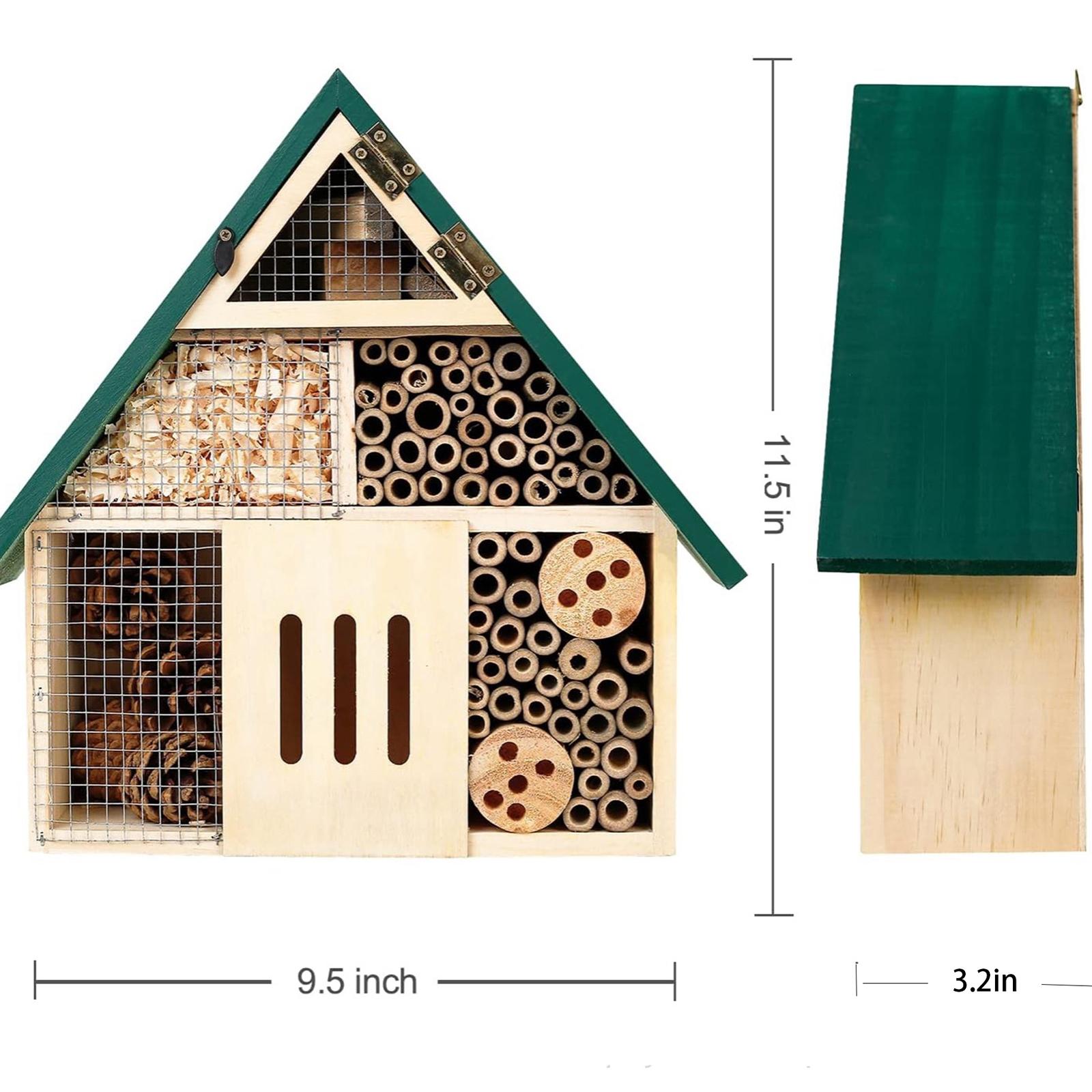 Bee Hotel Beneficial Bee Woode - Insect Hotel Wood recension och pris