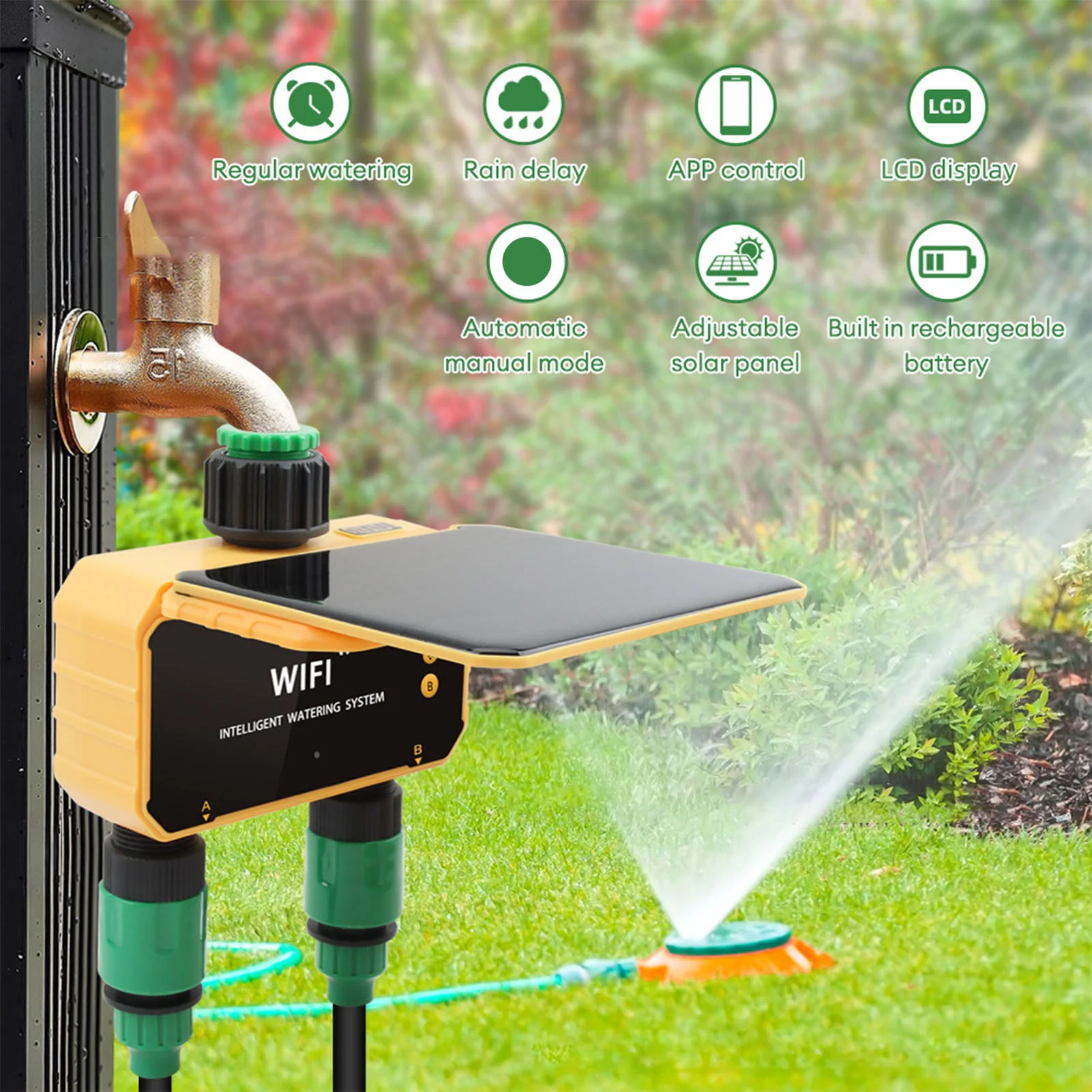 Solar WiFi Smart Irrigation Ti - Smart Garden Timer recension och pris