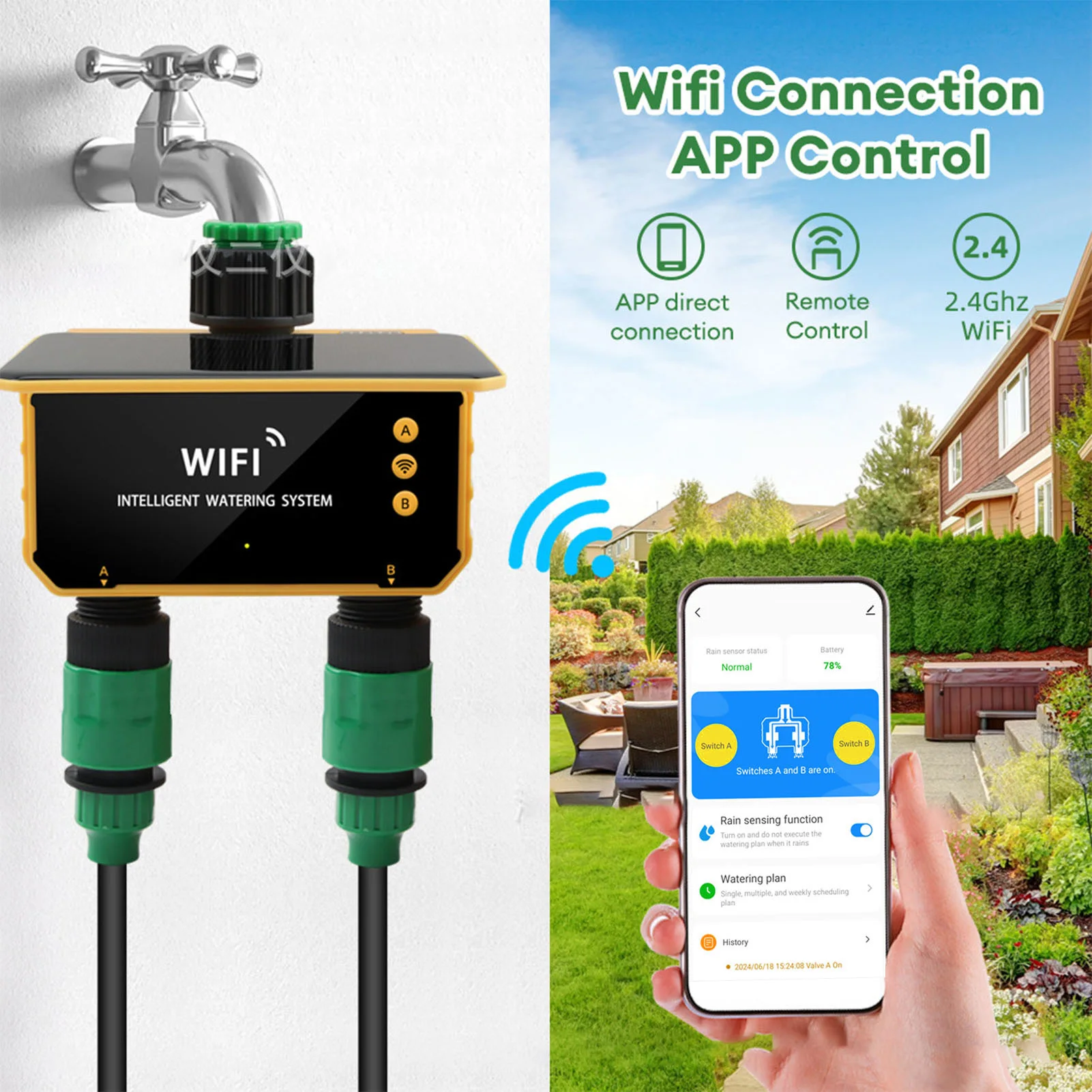 Solar WiFi Smart Irrigation Ti - Smart Garden Timer recension och pris
