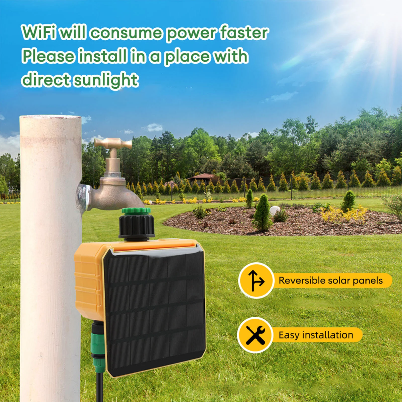 Solar WiFi Smart Irrigation Ti - Smart Garden Timer recension och pris