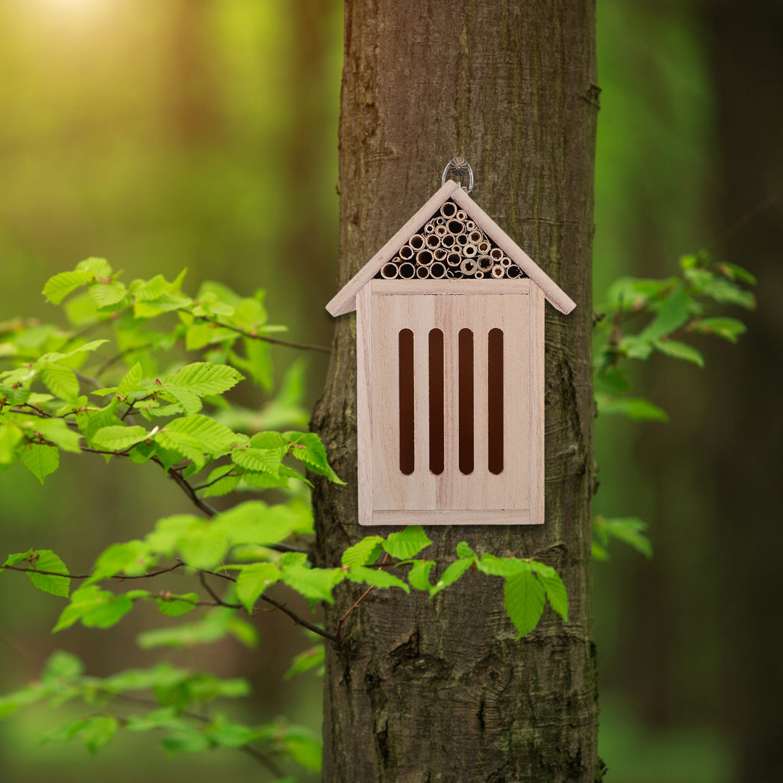 Wooden Insect Hotel Insect Gar - Insect Hotel Wood recension och pris