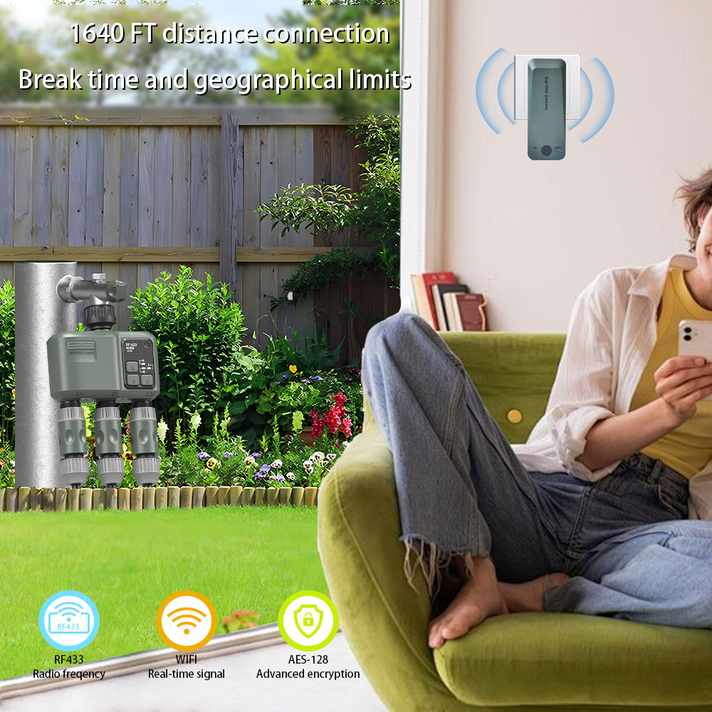 Tuya Wifi+RF433 3-outlet Water - Smart Garden Timer recension och pris