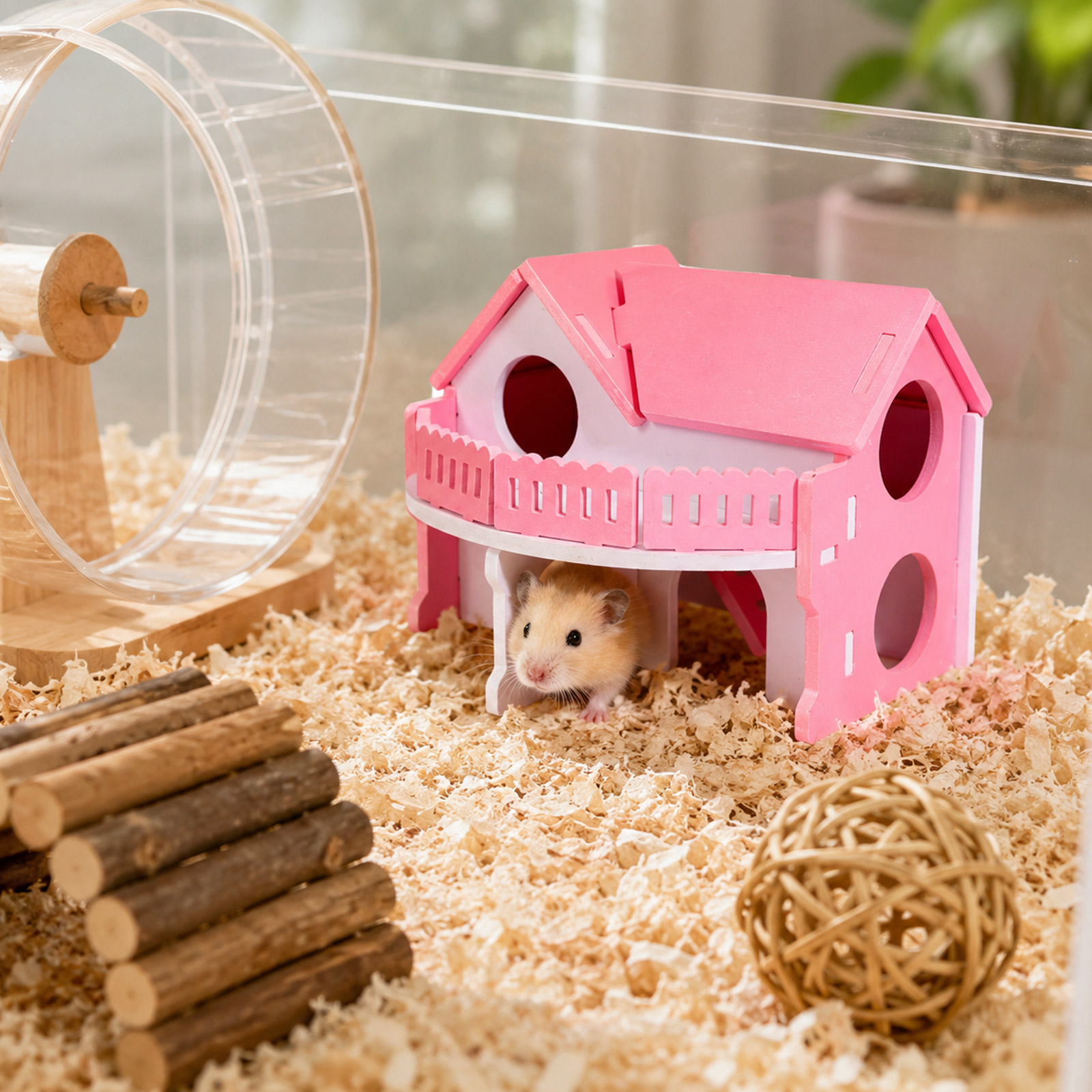 Cute Pet House Wooden Hamster  - Insect Hotel Wood recension och pris